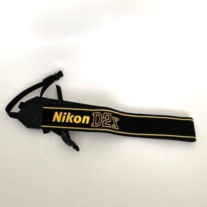 Original Nikon D2X DSLR Camera Neck Strap New Genuine Shoulder Black Yellow OEM